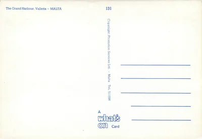 Wielki Port, Walletta — MALTA — wydawnictwo Promotion Services Ltd. n°131 — Rewers