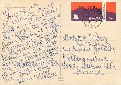 Sliema — centro comercial — editor Krüger n°783/108 — Verso