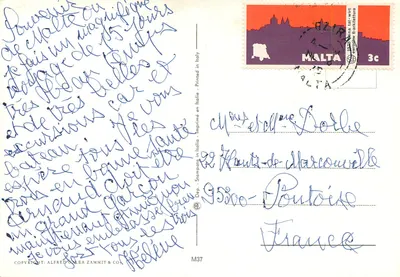 Malta — Dghajsa, Floriana, Karozzin, Senglea Point — Alfred Zammit & Co. — Rewers