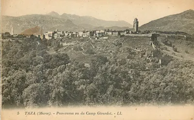 Taza (Marrocos) - Panorama visto do Campo Girardot - LL