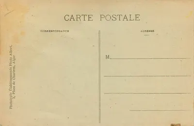 Oudjda — Porta da cidade — Edit. P. Roure - Coll. Etoille - Foto Albert — Verso