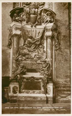 Monumento aos Grandes-Mestres da Ordem de São João — Sliema — editor A.B.C. Library, Valetta