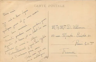 Casablanca - Het Marabout van Sidi Belyout — onbekende uitgever, n° 25 — Achterkant