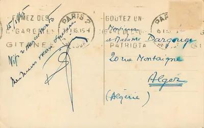 Fès (Marrocos). Hotel da Cia dos Caminhos de Ferro do Marrocos: O Palácio Jamaï — Foto Flandrin — Verso