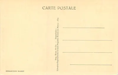 Fès — Zaouïa de Moulay-Idriss — M 90 — Verso