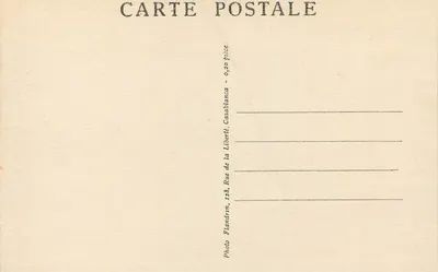 Meknès — Stara wejściowa brama — Photo Flandrin, 6. C. — Rewers