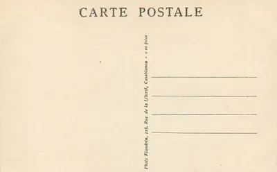 Meknès — Fontanna El-Hédime — Photo Flandrin — Rewers