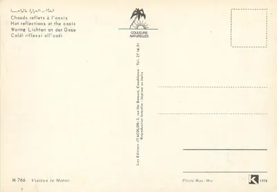 Oásis — Refletes quentes — ITACOLOR, n° M 766 — Verso