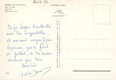 Rissani Południowy Marok — Dzień targowy — ITTAHOLOR — Rewers