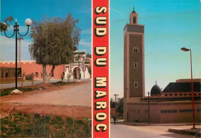 Mesquita de Errachidia — Sul do Marrocos — editor Color Marrakech, n° 951