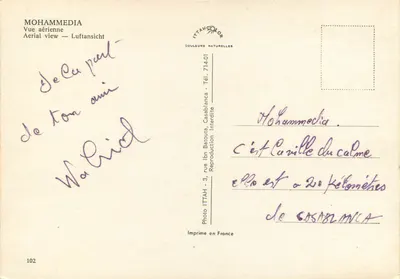 Mohammedia — Widok z powietrza — ITTAHOLOR — Rewers