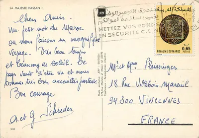 Zijn Majesteit Hassan II — Marokko — Uitgave Jeff — Achterkant