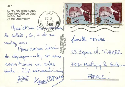 Marokko malownicze — W dolinie Drâa — Kolor Marrakech — Rewers