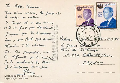 Fès — Os Curtidores — Lembrete do Marrocos, editor CHEATEC Éditions — Verso