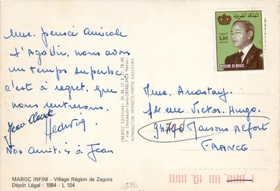 Village de Zagora — Marrocos — Éditions Châteaubriand — Verso