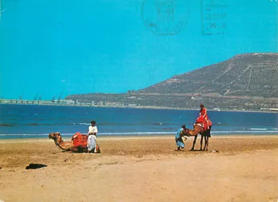 Agadir - Oufella vista da praia do clube Méditerranée — editor S 9.100