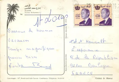 Agadir — widok portu i drogi — Casa-images — Rewers