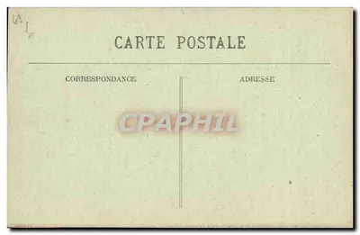 Lago com cisnes — parque arborizado — carta postal anônima — Verso