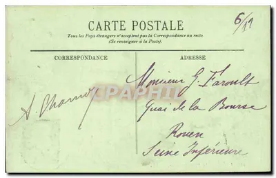 LYON — A Place Bellecour — LL. n°28 — Verso