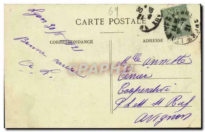 LYON — Fontaine Bartholdi — C. Billecart-Salmon, editor — Verso