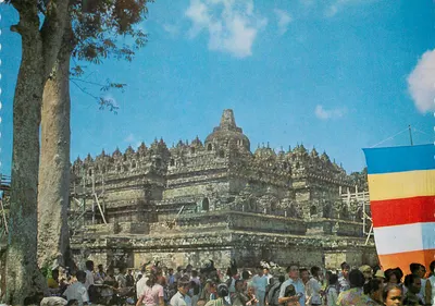 Templo de Borobudur — cerimônia anual — Carta postal 189