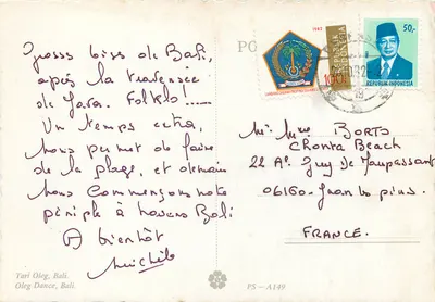 Dança dos Tari Oleg — Bali — editor PS-A149 — Verso