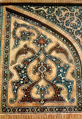 Azulejos decorativos — mesquita Djamee — Esfahan — Irã — editor Tabanfar, Teerã