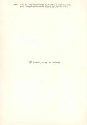 Wiosenny kamp Kashkai w Khosrow-Shirin — Iran — Wydawnictwo Viking, Bruksela, nr 5004 — Rewers