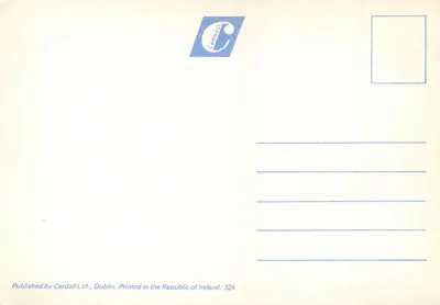 Pôr do sol em Galway Bay — Irlanda — Cardall Ltd. n°324 — Verso