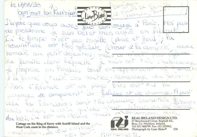Cottage na costa oeste — vista da ilha de Scariff — editor REAL IRELAND DESIGN LTD. n°550 — Verso