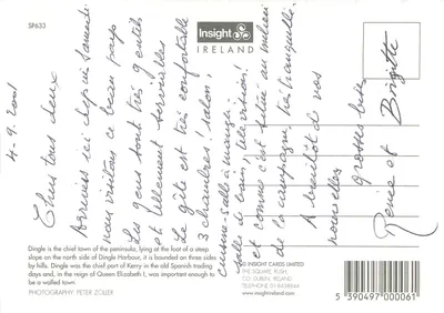 Dingle — Visserijhaven — Insight Ireland, SP633 — Achterkant