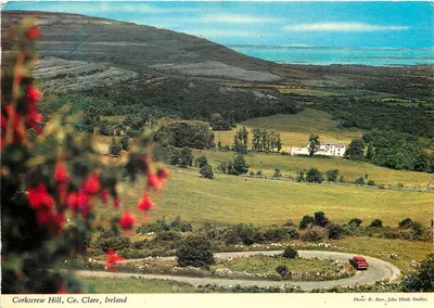 Corkscrew Hill, Condado de Clare, Irlanda — vista panorâmica — John Hinde Studios