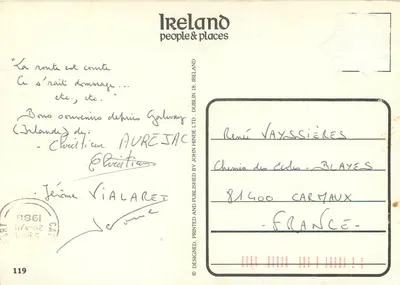 Irlandia Ludzie i miejsca — John Hinde Ltd. n°119 — Rewers