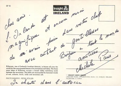 Lago de Killarney — paisagem lacustre com montanhas — Insight Ireland SP 92 — Verso