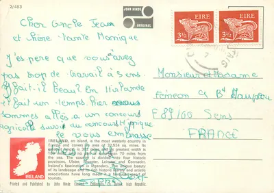 Irlanda — paisagens e cidades — John Hinde, n°2/483 — Verso