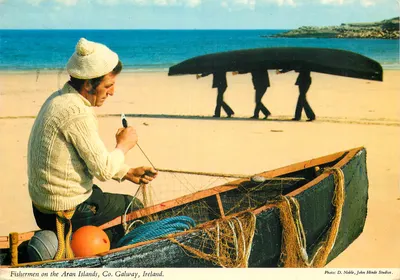 Pescadores das ilhas de Aran — Galway, Irlanda — John Hinde Studios, n°2/530