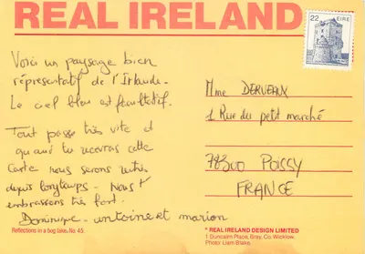 Riflexies in een moerassig meer — No. 45 — REAL IRELAND DESIGN LIMITED — Achterkant