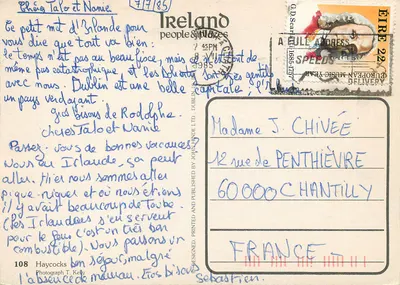 Paisaje irlandzki — pola siana i góry — Haycocks, Photograph T. Kelly — Rewers