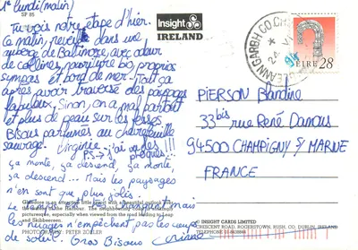Glandore — West Cork — Insight Cards Limited — Verso