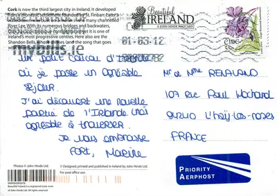 Cork — Grüße aus Cork — Schöne Irland, John Hinde Ltd. — Rückseite