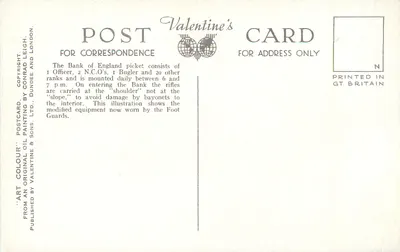 Coldstream Guards — Straż Banku Angielskiego — Conrad Leigh, A 482 — Rewers