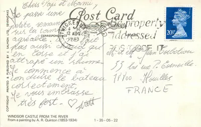 Zamek w Windsorze z rzeki — A.R. Quinton (1853-1934) — J. Salmon Ltd. — Rewers