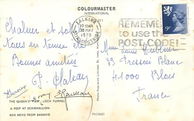 The Road to the Isles — Loch Tummel, Loch Rannoch, Lochaber — Colourmaster International — Verso