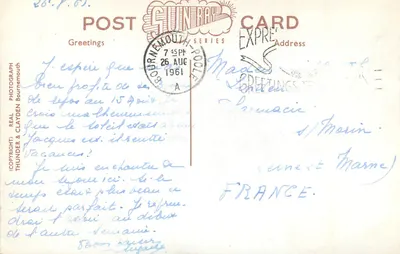 As praias e o pontão de Bournemouth — C.M.90 — Sunray Series — Verso