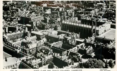 Kings' College und Trinity College, Cambridge — Luftbild — Aero Pictorial, Serie CBG 49