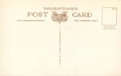 Zmiana straży — Zamek w Edynburgu — Karta pocztowa Valentine's — Rewers