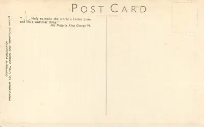 Vista de aldeia — carruagem — editor Photochrom Co. Ltd. Londres & Tunbridge Wells — Verso