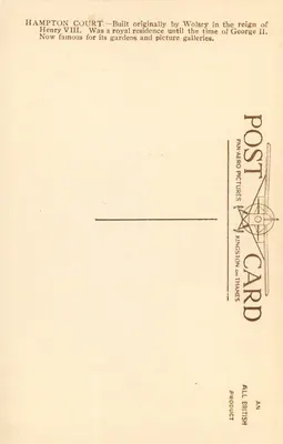 Hampton Court — widok z lotnictwa — PAN-AERO PICTURES, KINGSTON-ON-THAMES, n°790 — Rewers