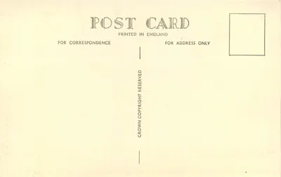 Palácio de Hampton Court — Portão central, Frente Leste — Ministério dos Trabalhos, série A13 — Verso
