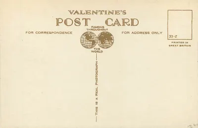 Kołnierz kaplicy Henry'ego VII — Katedra Westminsterska, Londyn — Karta pocztowa Valentine's, seria G.3041 — Rewers